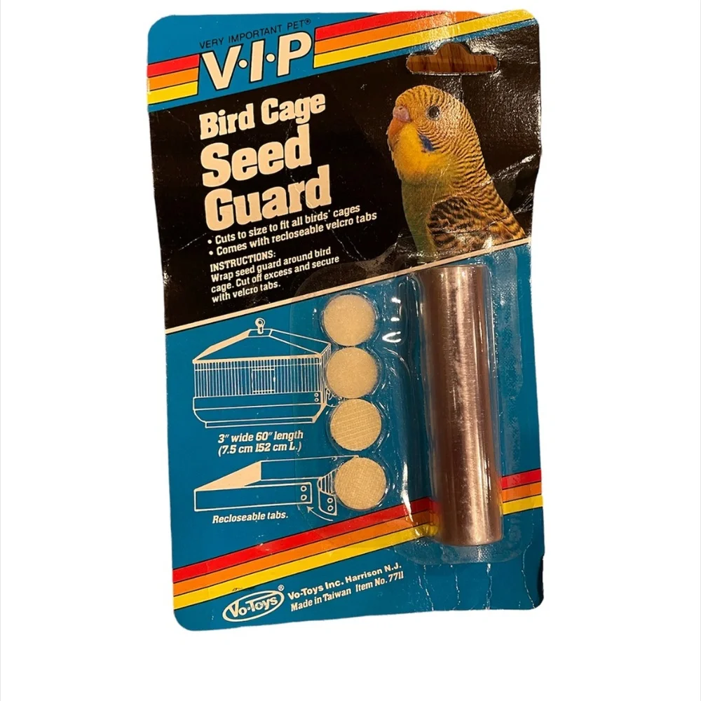 Vo-Toys Sm Bird Seed Guard Cage Protector 3